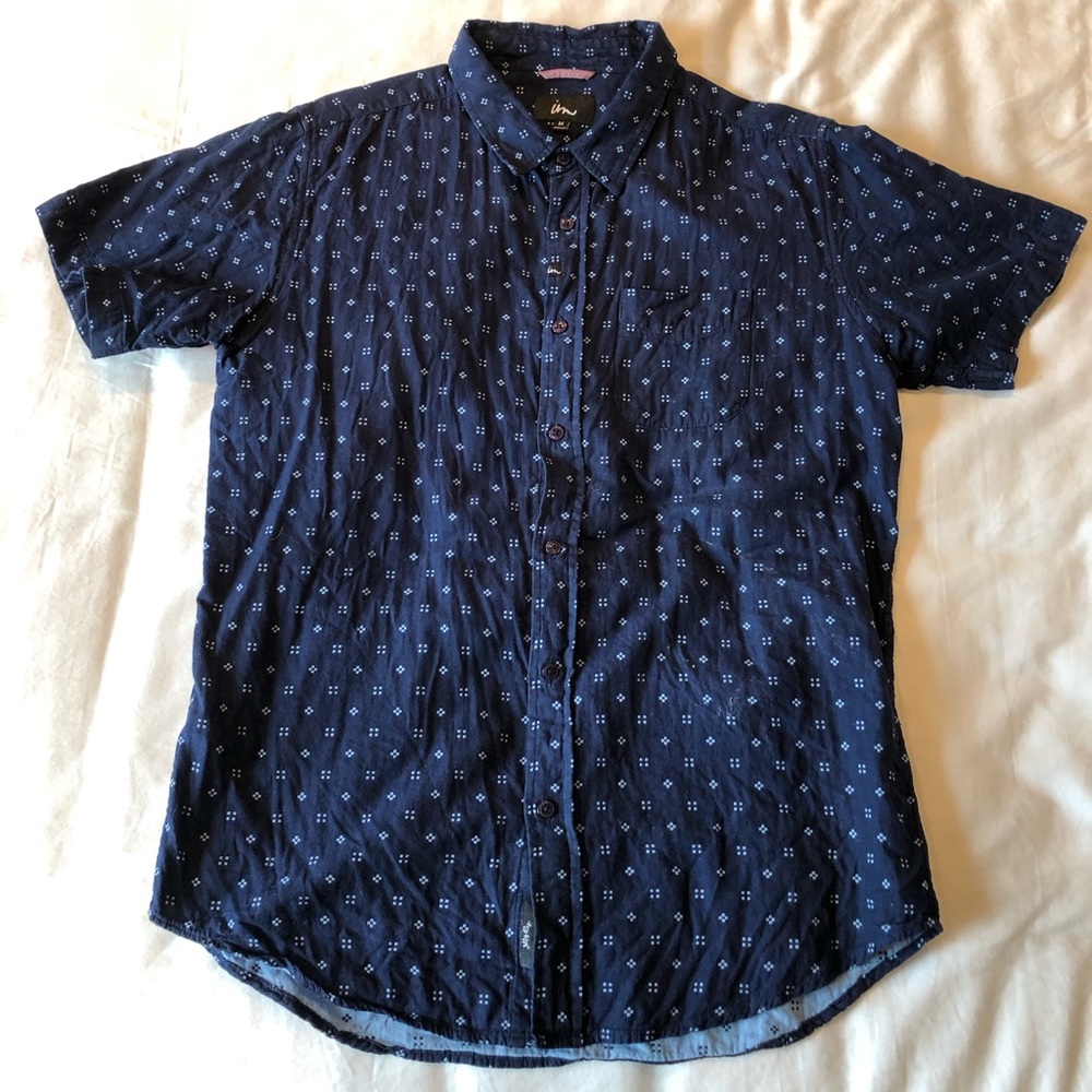 Imperial Motion short sleeve button down size M